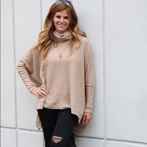 Allison Poncho In Camel